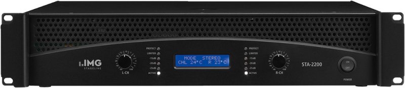IMG STAGELINE STA-2200 – Stereo-PA-Verstärker, 2 x 1100 W
