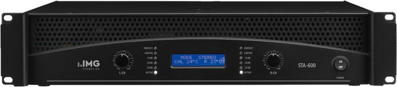 IMG STAGELINE STA-600 – Stereo-PA-Verstärker, 2 x 300 W