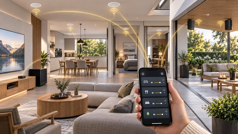 Aktiver DAN-WiFi-SUB ergänzt DAN-WiFi-320, DAN-WiFi-370 und DAN-WiFi-500 im appgesteuerten Multiroom-System