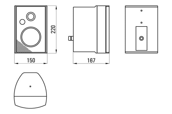 Optionales Montagezubehör für WHD Box Mini 4 WP