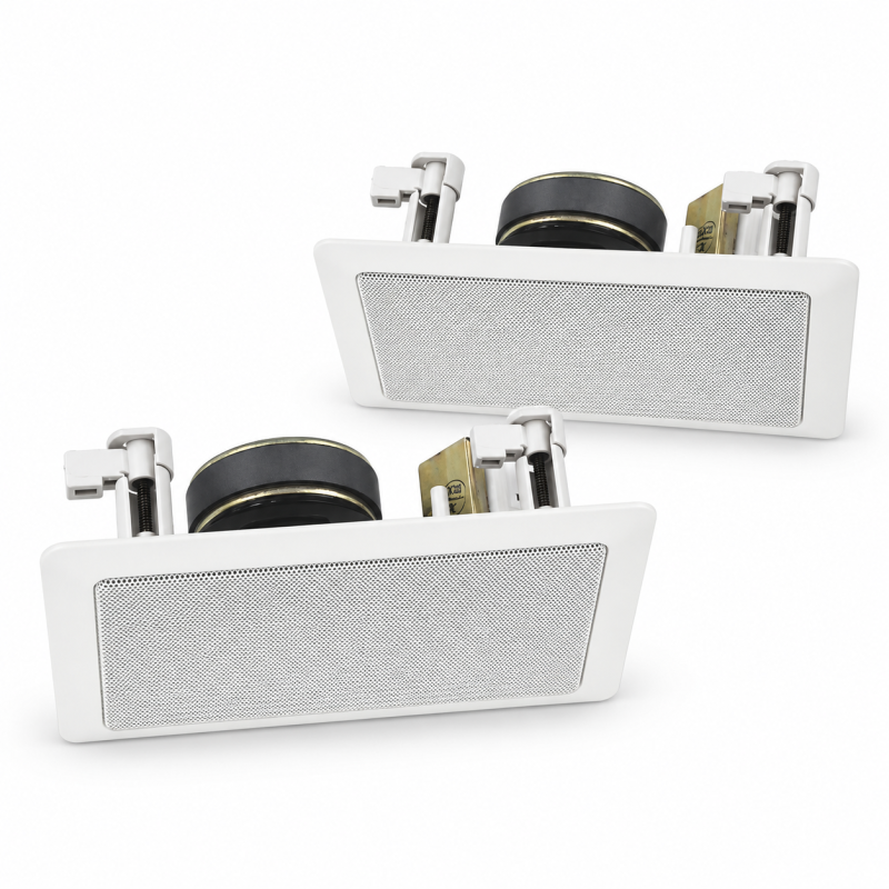 MONACOR ESP-15/WS Outlet-Paar – 2 Stück 100-V-Einbaulautsprecher