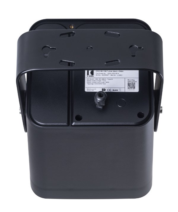 EN 54-24 Koaxial-Lautsprecher 100 V, 60 W, schwarz – PRO 60-130/T plus black-EN54