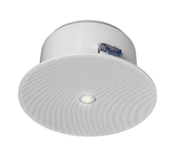 EN 54-24 Deckenlautsprecher 100 V, 6 W, weiß, mit Blitzleuchte – DL-SE 06-165/T-EN54 safe STR