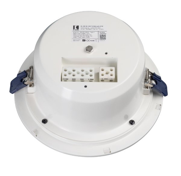 EN 54-24 Deckenlautsprecher 100 V, 6 W, weiß, mit Blitzleuchte – DL-SE 06-165/T-EN54 safe STR