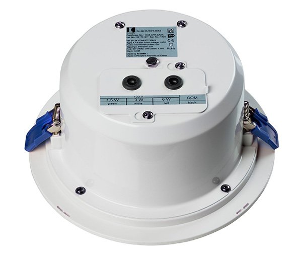 EN 54-24 Deckenlautsprecher 100 V, 6 W, weiß, mit Kondensator – DL-SE 06-165/T-EN54-C