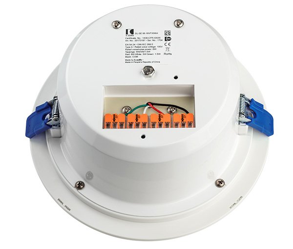 EN 54-24 Deckenlautsprecher 100 V, 6 W, weiß, mit Kondensator – DL-SE 06-165/T-EN54-C