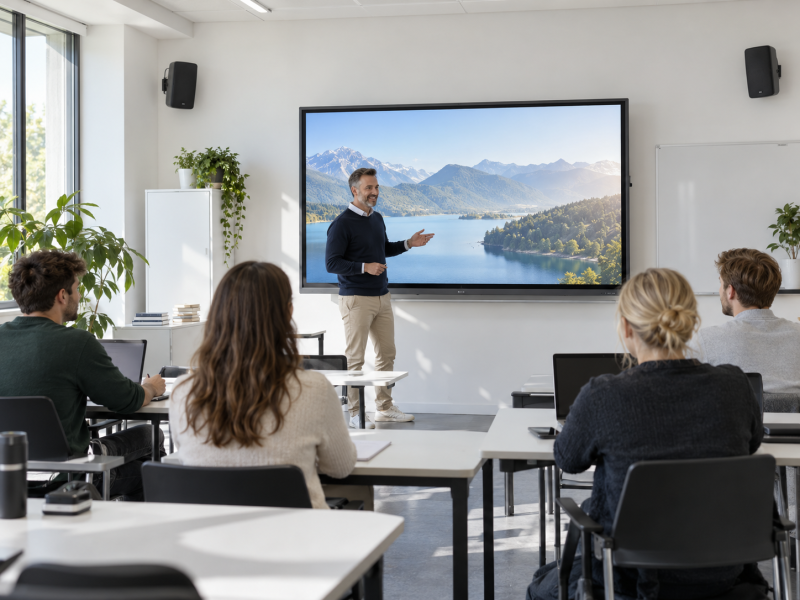 Klassenraum-Beschallung – WLAN-Wandlautsprecher-Set