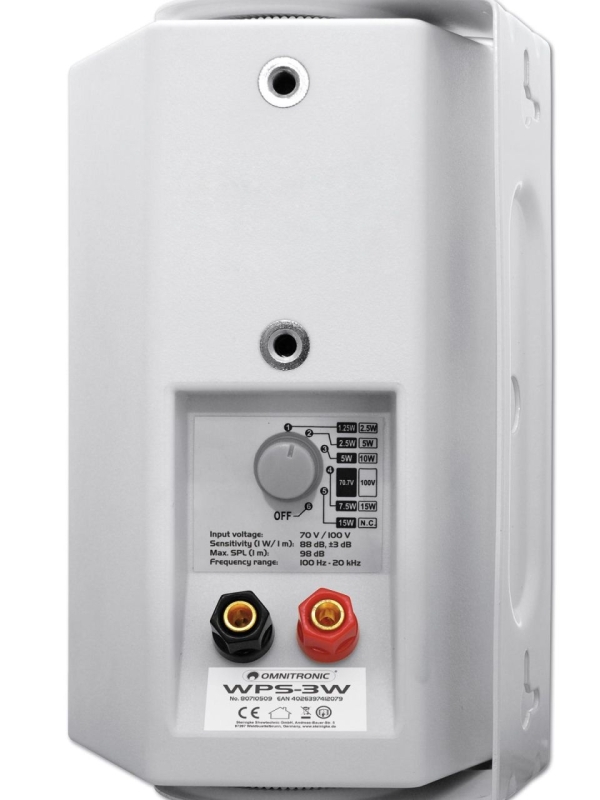 OMNITRONIC WPS-3W ELA-Wandlautsprecher
