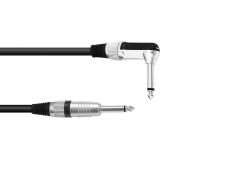 OMNITRONIC Klinkenkabel 6,3 mono 1x 90° 5m sw