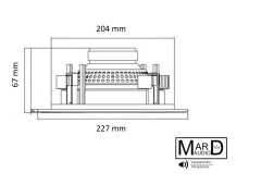 flacher 40W HiFi 2-Wege Deckenlautsprecher Einbaulautsprecher 8Ohm