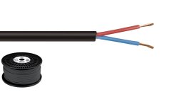Monacor SPC-515/SW – Lautsprecherkabel, 2 x 1,5 mm², 100 m