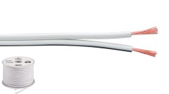 Monacor SPC-70/WS – Lautsprecherkabel, 2 x 0,75 mm², 100 m