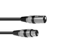 OMNITRONIC XLR-Signalkabel, 3-polig, 5 m, schwarz